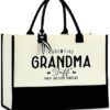 Grandma Gift Tote: Waterproof Big Bag for Mom, Nana, Mimi, Gigi, and More – Perfect for All Special Grandmas