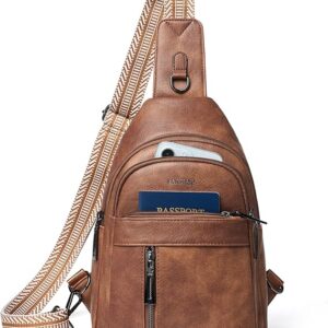 7L PU Leather Sling Backpack – Versatile Crossbody, Fanny Pack, and Shoulder Bag for Women & Men