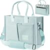 Canvas Work Tote Bag for Women with Pockets – Versatile Crossbody, Everyday Satchel, and All-Purpose Handbag